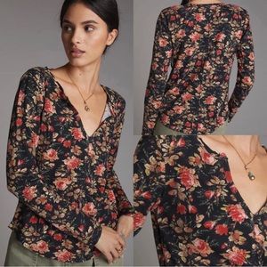 NWT long sleeve cotton blouse by Anthropologie